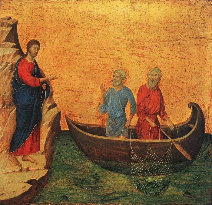 Duccio di Buoninsegna The Calling of the Apostles Peter and Andrew oil painting image